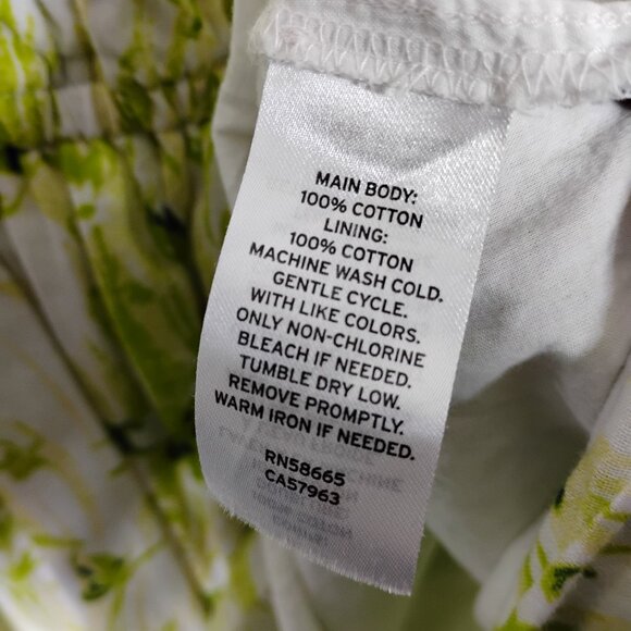 BP Nordstrom Sun Dress Size Small Light Green Floral Puffy Sleeves Pullover - Picture 7 of 8